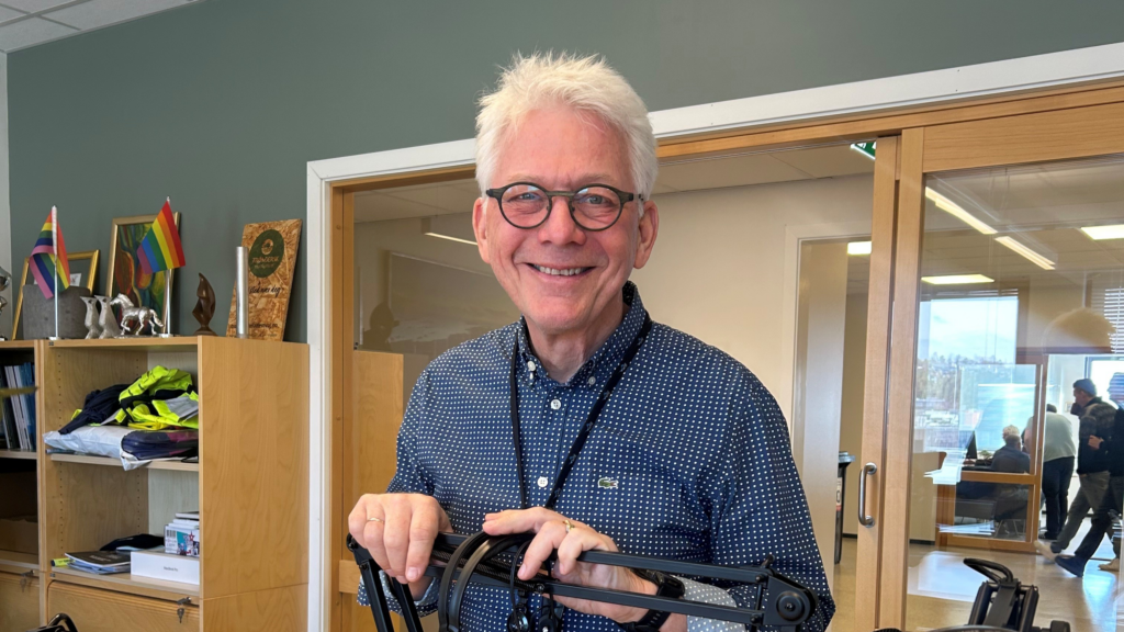 Erik Dahl på kontoret til Framtidsfredag